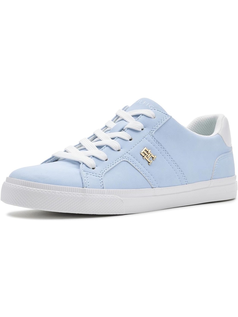 Tommy Hilfiger Light Blue and White Women's Athletic Sneakers